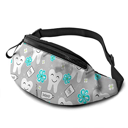 Hüfttaschen Zahnärztliche Untersuchung Unisex Damen Brustbeutel Stylisch,Mode Brusttasche Für Spazieren Hundetraining Aktivitäten 14X35Cm von 874