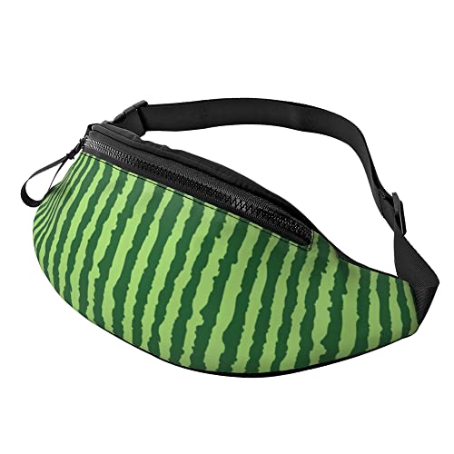 Lauftasche Wassermelonenschale Unisex Umhängetaschen Stylisch,Atmungsaktiv Hüfttaschen Für Camping Geschenke Damen 14X35Cm von 874