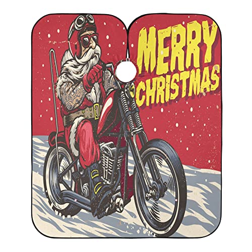 Schneideumhang Weihnachtsmann-Motorradfahrer Friseure Kleid Mode Schürze Polyester Haarschneideumhang Für Salon Haarschneiden Frauen von 874