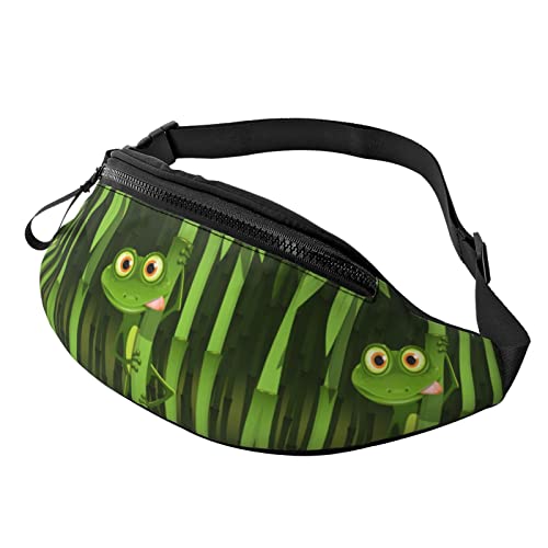 Sport Hüfttasche Frosch Unisex Hüfttaschen Multifunktionale,Stylisch Lauftasche Für Herren Running Radfahren 14X35Cm von 874