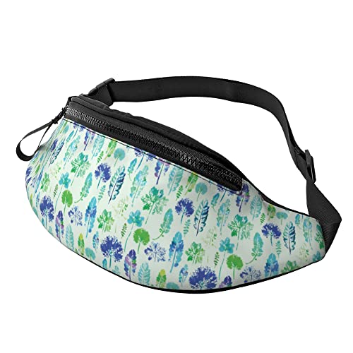 Sport Hüfttasche Herbstlaub-Musterabdruck Unisex Umhängetaschen Mode,Stylisch Hüfttasche Für Wandern Damen Running 14X35Cm von 874