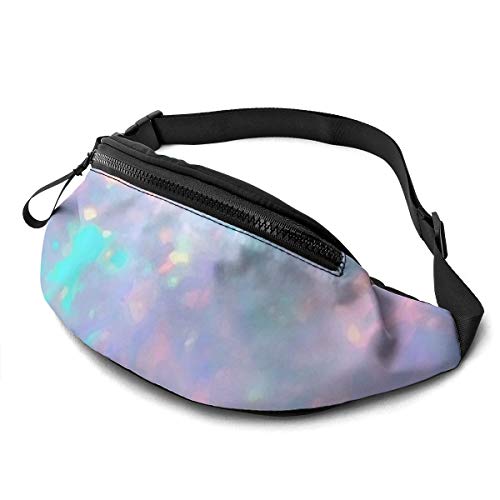 Sport Hüfttasche Opal-Edelsteindruck Unisex Damen Brustbeutel Große Kapazität,Multifunktionale Hüfttasche Für Spazieren Fahrrad Geschenke 14X35Cm von 874