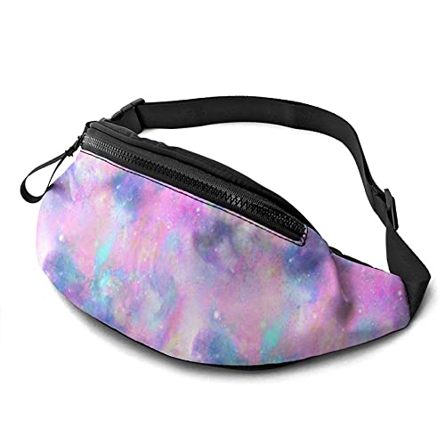 Sport Hüfttasche Pastellnachtgalaxie Unisex Taillentasche Mode,Atmungsaktiv Handytasche Tasche Für Geschenke Hundetraining Damen 14X35Cm von 874