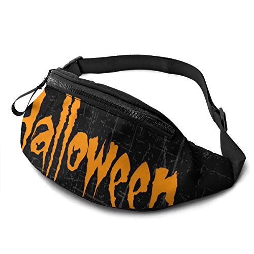 Taillentasche Halloween Unisex Hüfttasche Verstellbarer,Große Kapazität Bauchtasche Für Geschenke Fahrrad Damen 14X35Cm von 874