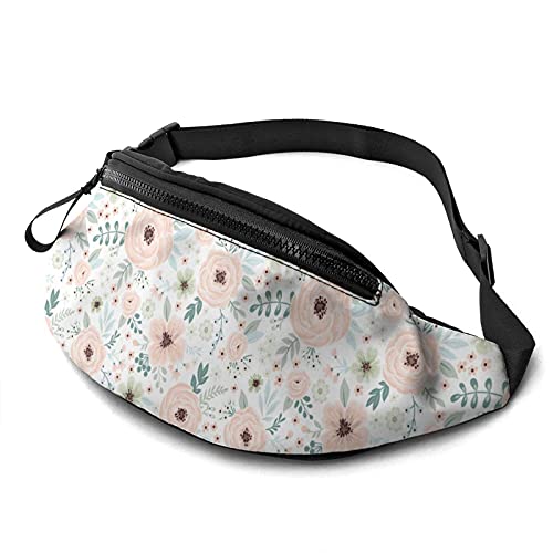 Taillentasche Süße Blume Unisex Umhängetaschen Mit Reißverschluss,Mode Lauftasche Für Damen Aktivitäten Laufen 14X35Cm von 874