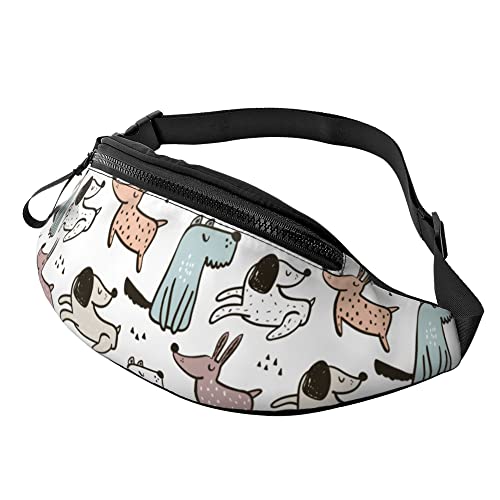 Umhängetaschen Kindliche Hunde Unisex Brusttasche Mit Reißverschluss,Multifunktionale Taillentasche Für Geschenke Laufen Herren 14X35Cm von 874