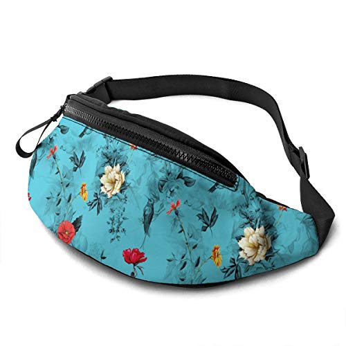 Umhängetaschen Mohn-Wildrosen Unisex Brusttasche Mode,Große Kapazität Gürteltasche Für Damen Spazieren Outdoor 14X35Cm von 874