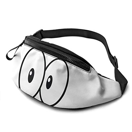 Waist Fanny Pack Cartoon-Augen Unisex Bauchtasche Mode,Stylisch Sporttasche Für Spazieren Damen Sport 14X35Cm von 874