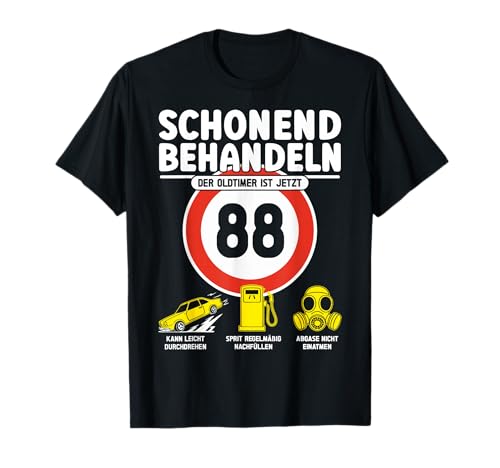 88 Geburtstag Mann Geschenk Männer 88 Jahre Spruch Lustiges T-Shirt 88 Geburtstag Mann Geschenk Männer 88 Jahre Spruch Lustiges T-Shirt von 88. Geburtstag Geschenk Spruch Oldtimer 88 Jahre