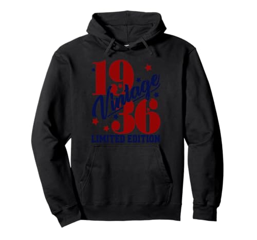 Vintage 1936 Limited Edition 89th B-Day Herren Damen Geschenk Pullover Hoodie Vintage 1936 Limited Edition 89th B-Day Herren Damen Geschenk Pullover Hoodie von 89 Years Old America Birthday
