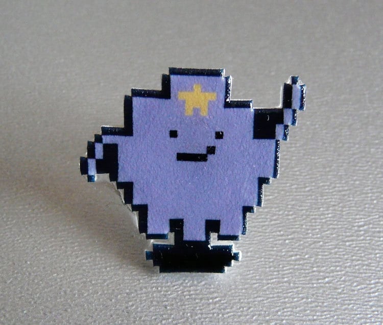 Adventure Time Lumpy Space Princess Pin // Nintendo Hutnadel Krawattennadel Anstecknadel Harzbeschichteter Schrumpfplastik Ähnlich Emaille von 8BitZero