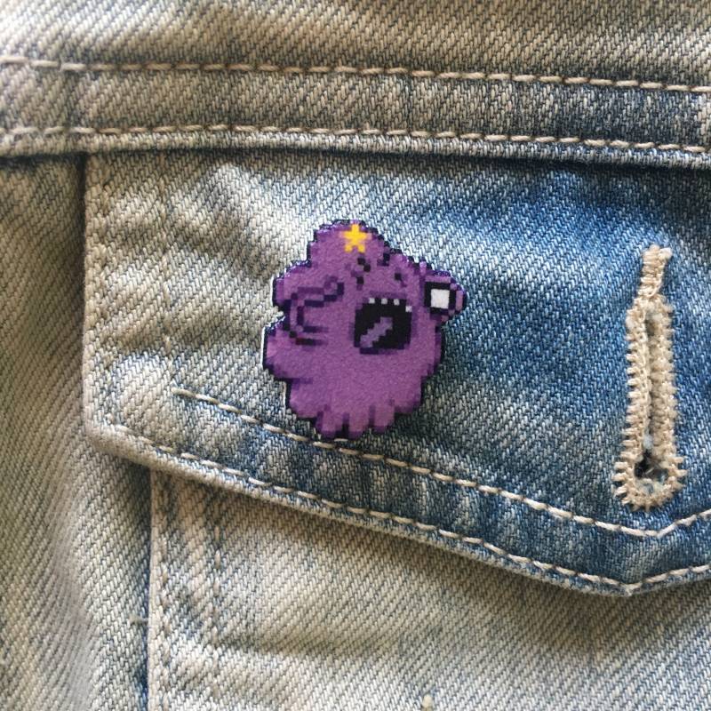 Adventure Time Lumpy Space Princess Pin // Nintendo Hutnadel Krawattennadel Anstecknadel Harzbeschichteter Schrumpfplastik Ähnlich Emaille von 8BitZero