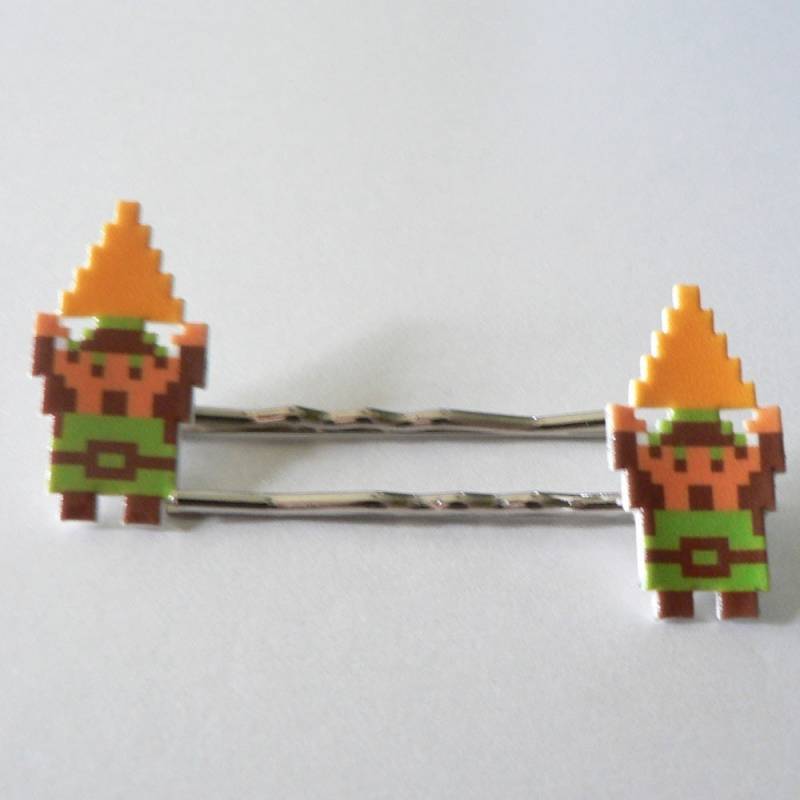 Hyrule Held Und Triforce - Haarklammern von 8BitZero
