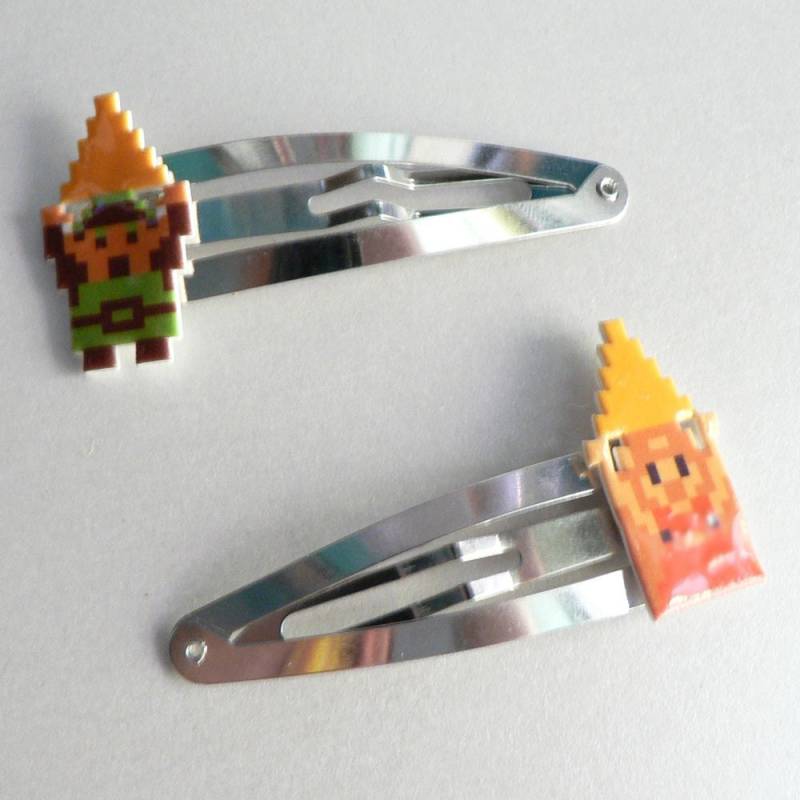 Hyrule Held Und Triforce - Zelda Haarspangen von 8BitZero