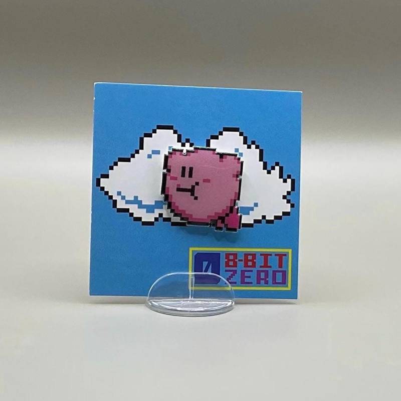 Kirby Pin // Nintendo Hutnadel Krawattennadel Retro Anstecknadel Harzbeschichteter Schrumpfplastik Ähnlich Emaille von 8BitZero
