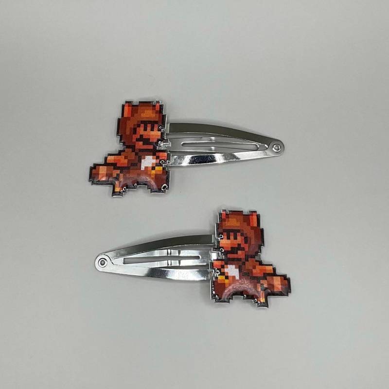 Super Mario 3 Tanooki Haarspangen // Japan Sm3 von 8BitZero