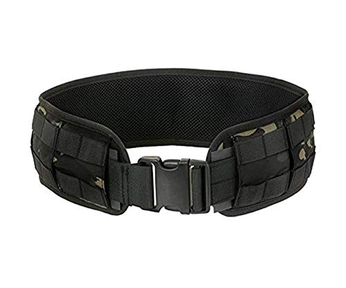 8FIELDS Padded MOLLE Tactical Combat Belt Airsoft Kampf- Kriegsgürtel Gepolstert (X-Large, Multicamo Black) von 8FIELDS