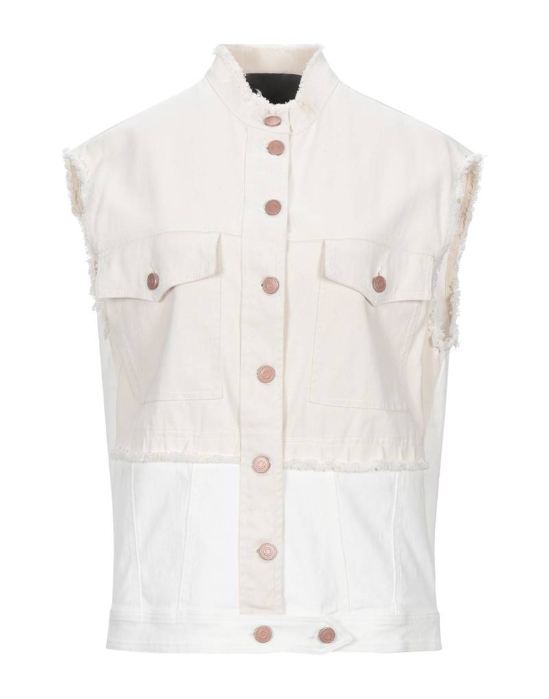 8PM Jeansjacke/-mantel Damen Elfenbein von 8PM