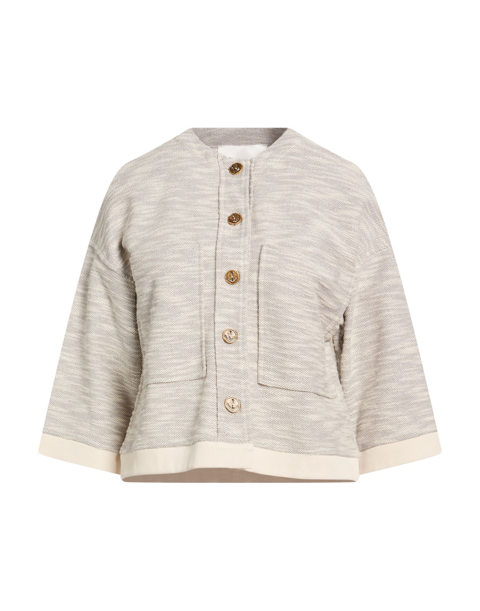 8PM Strickjacke Damen Hellgrau von 8PM