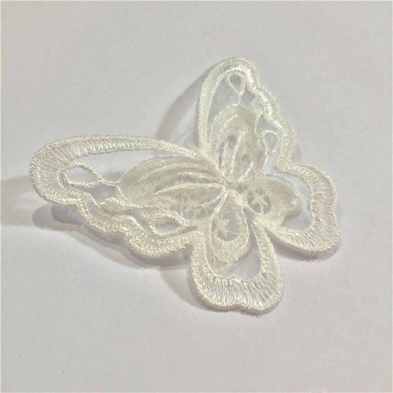 3D Patch Schmetterlinge Bestickte Maschenspitze Applikationen Für Braut, Kostüm Design Nähbedarf von 8Store