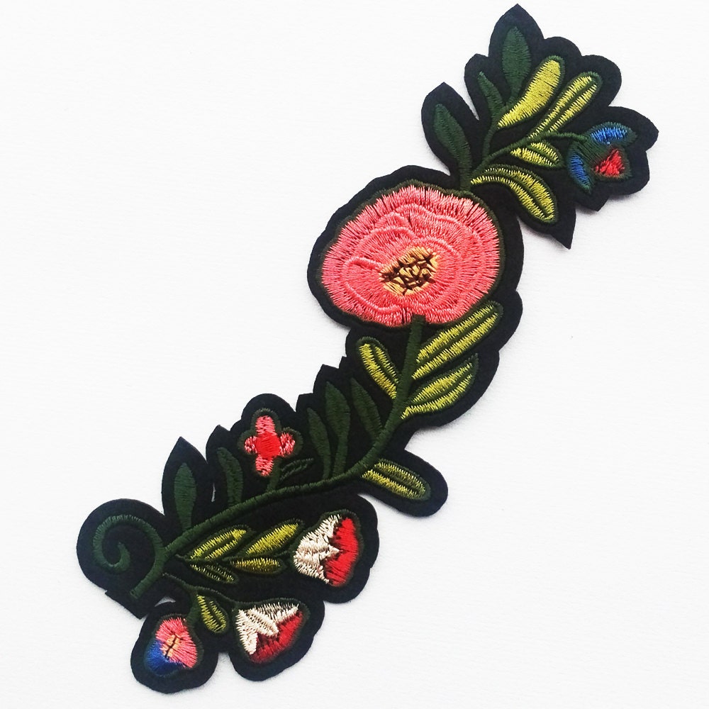 Exquisite Bügelbilder Applikationen Blumenstickerei Diy Kostüm-Design von 8Store