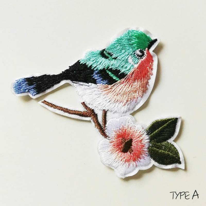 Exquisite Vogel Aufbügeln Stickerei Patches Diy Kostüm Design von 8Store
