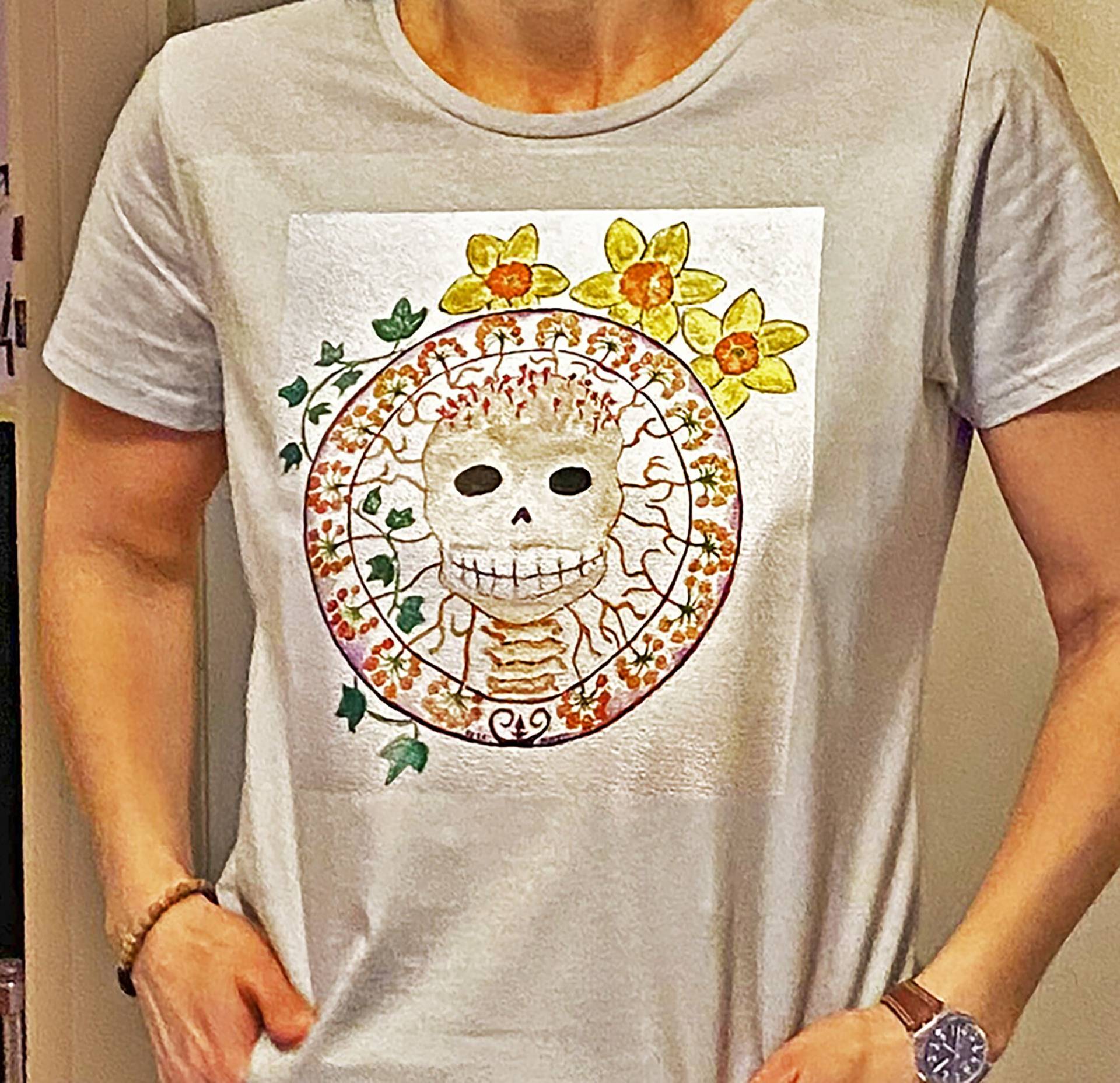 Shirt Blumen Schädel, Flower Skull T-Shirt Shirt Blumen Schädel, Flower Skull T-Shirt von 8goodies