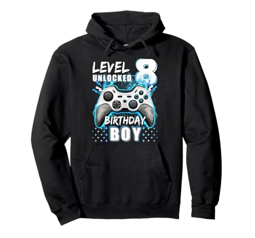 Level 8 Unlocked Birthday Boy 8th Unlocked Videospiel Pullover Hoodie Level 8 Unlocked Birthday Boy 8th Unlocked Videospiel Pullover Hoodie von 8th Birthday Boy 8 Year old Level 8 Unlocked