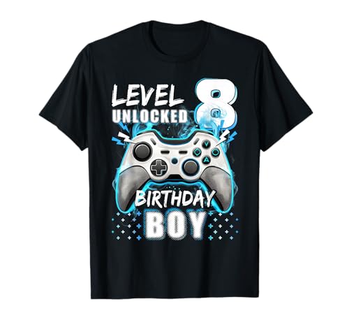 Level 8 Unlocked Birthday Boy 8th Unlocked Videospiel T-Shirt Level 8 Unlocked Birthday Boy 8th Unlocked Videospiel T-Shirt von 8th Birthday Boy 8 Year old Level 8 Unlocked