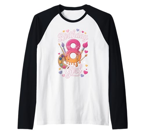8. Geburtstag Malerei Party Mädchen Malerei Kunst Künstler 8 Raglan 8. Geburtstag Malerei Party Mädchen Malerei Kunst Künstler 8 Raglan von 8th Birthday Girl Tees NYC