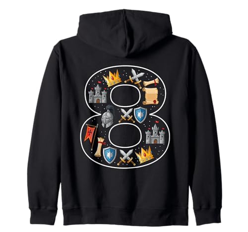 Ritterschloss zum 8. Geburtstag, 8 Jahre alt, Jungen, Mittelalter Kapuzenjacke Ritterschloss zum 8. Geburtstag, 8 Jahre alt, Jungen, Mittelalter Kapuzenjacke von 8th Birthday Knight Castle 8 Years old Boys
