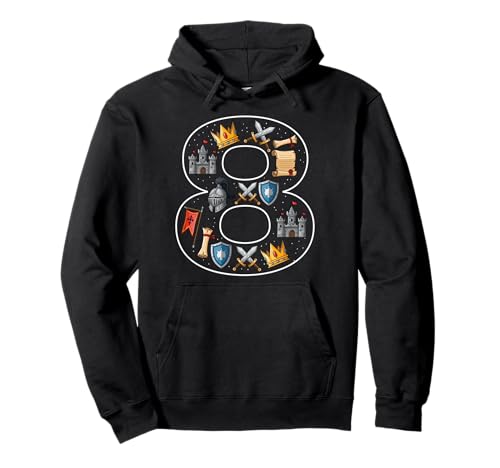 Ritterschloss zum 8. Geburtstag, 8 Jahre alt, Jungen, Mittelalter Pullover Hoodie Ritterschloss zum 8. Geburtstag, 8 Jahre alt, Jungen, Mittelalter Pullover Hoodie von 8th Birthday Knight Castle 8 Years old Boys