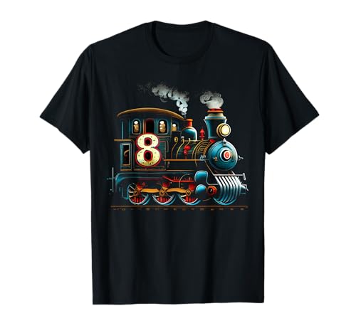 Lustiges Eisenbahnmotiv zum 8. Geburtstag, für Jungen, 8 Jahre T-Shirt Lustiges Eisenbahnmotiv zum 8. Geburtstag, für Jungen, 8 Jahre T-Shirt von 8th Train Railway Themed Boys 8 Year Old Outfit