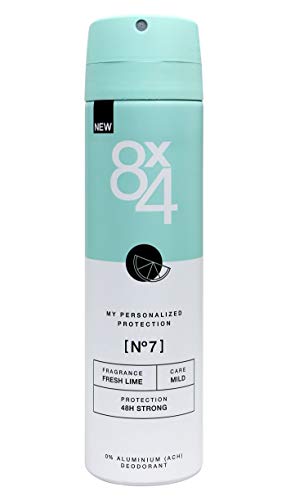 8x4 Deospray Women - Nr. 7 (Fresh Lime) - 0% Aluminiumsalze - 6er Pack (6 x 150ml) von 8x4