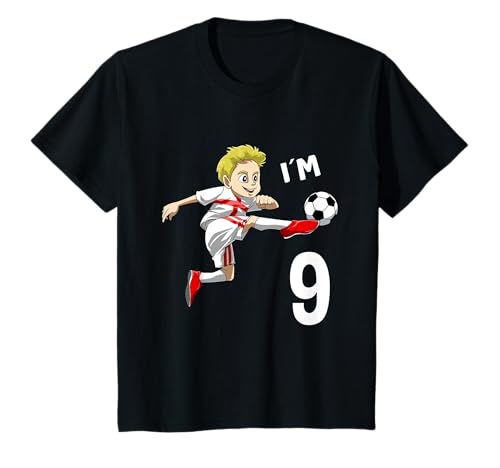 Kinder Fußballtrikot zum 9. Geburtstag, England, 9 Jahre alter Junge T-Shirt Kinder Fußballtrikot zum 9. Geburtstag, England, 9 Jahre alter Junge T-Shirt von 9 Birthday Soccer - 9 Years Gift T-Shirt