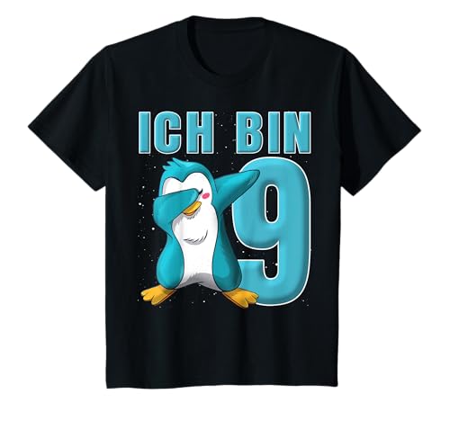 Pinguin 9 Jahre Jungen Mädchen Pinguin 9 Geburtstag T-Shirt Pinguin 9 Jahre Jungen Mädchen Pinguin 9 Geburtstag T-Shirt von 9 Jahre Pinguin 9 Geburtstagsshirts für Kinder