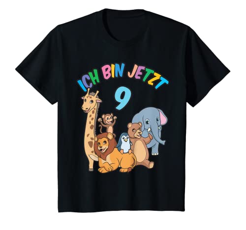 Kinder 9 Geburtstag Zoo Tiere - 9 Jahre Junge Mädchen Geschenk T-Shirt Kinder 9 Geburtstag Zoo Tiere - 9 Jahre Junge Mädchen Geschenk T-Shirt von 9 Jahre T-Shirt - 9 Geburtstag Junge Mädchen