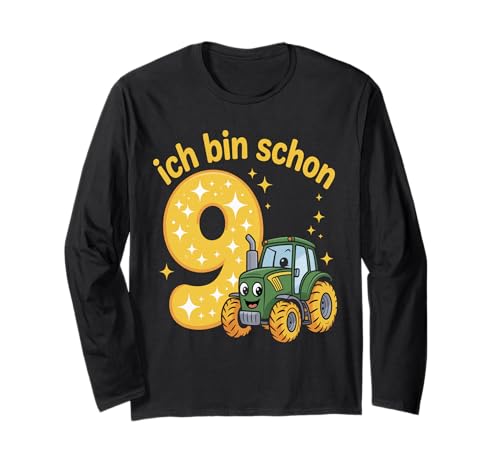 Kinder 9 Geburtstag Junge Traktor Outfit Ich Bin Schon 9 Langarmshirt Kinder 9 Geburtstag Junge Traktor Outfit Ich Bin Schon 9 Langarmshirt von 9 Year Tractors Birthday