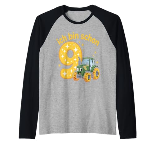 Kinder 9 Geburtstag Junge Traktor Outfit Ich Bin Schon 9 Raglan Kinder 9 Geburtstag Junge Traktor Outfit Ich Bin Schon 9 Raglan von 9 Year Tractors Birthday