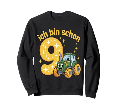 Kinder 9 Geburtstag Junge Traktor Outfit Ich Bin Schon 9 Sweatshirt Kinder 9 Geburtstag Junge Traktor Outfit Ich Bin Schon 9 Sweatshirt von 9 Year Tractors Birthday