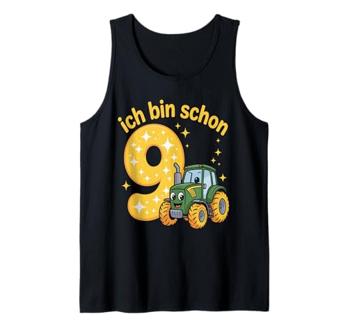 Kinder 9 Geburtstag Junge Traktor Outfit Ich Bin Schon 9 Tank Top Kinder 9 Geburtstag Junge Traktor Outfit Ich Bin Schon 9 Tank Top von 9 Year Tractors Birthday