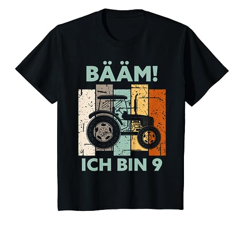 Kinder Bääm! Ich bin 9 Neun Jahre Junge 9. Geburtstag Traktor T-Shirt Kinder Bääm! Ich bin 9 Neun Jahre Junge 9. Geburtstag Traktor T-Shirt von 9. Geburtstag Geschenke & Geburtstagsshirt