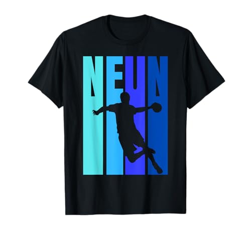 9. Geburtstag Jungs Handball - Neunter Geburtstag T-Shirt von 9. Geburtstag Jungs Deko Handballspieler