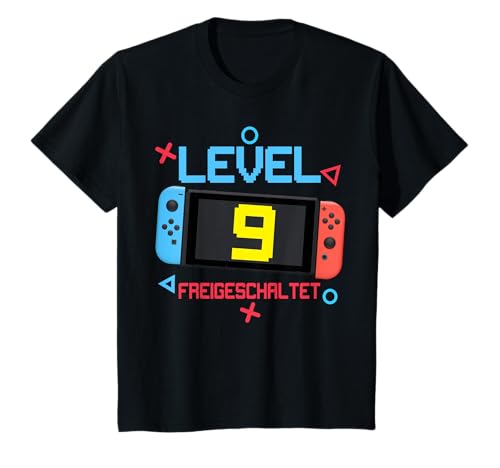 Kinder 9th Birthday Boy 9 Years Old Level 9 Freigeschaltet T-Shirt Kinder 9th Birthday Boy 9 Years Old Level 9 Freigeschaltet T-Shirt von 9. Geburtstag Mädchen 9. Geburtstag Deko Junge