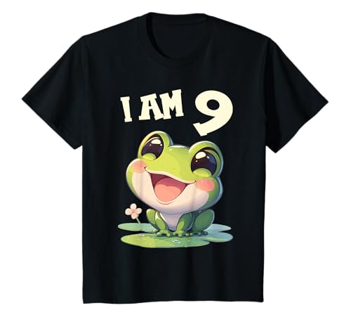 Kinder 9 Jahre alt Frösche Frosch 9. Geburtstag T-Shirt Kinder 9 Jahre alt Frösche Frosch 9. Geburtstag T-Shirt von 9.Geburtstag Frösche Frosch Shop