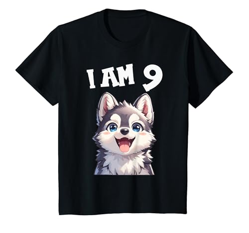 Kinder 9 Jahre alt Hunde Huskys Hund Husky 9. Geburtstag T-Shirt Kinder 9 Jahre alt Hunde Huskys Hund Husky 9. Geburtstag T-Shirt von 9.Geburtstag Hunde Huskys Hund Husky Shop