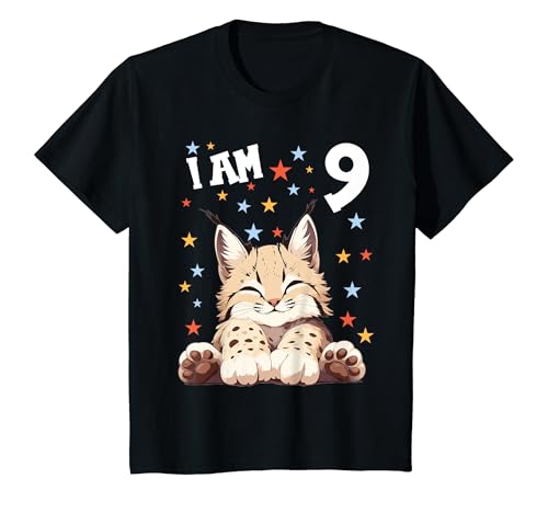 Kinder 9 Jahre alt Luchse Luchs 9. Geburtstag T-Shirt von 9.Geburtstag Luchse Luchs Shop