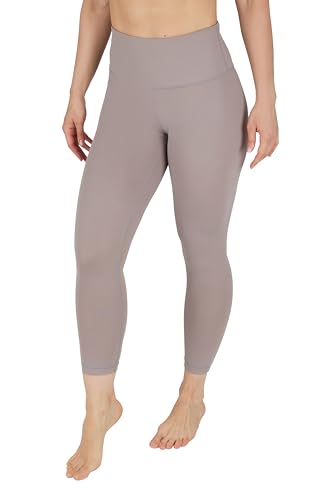 90 Degree By Reflex Damen-Capri-Leggings mit hoher Taille, kniebeugensicher, Workout, Yoga, Caprihose, Satellit, S von 90 Degree By Reflex