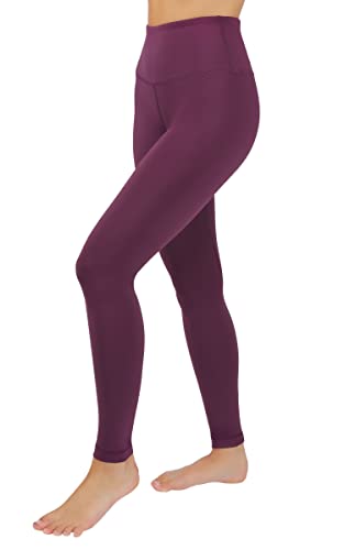 90 Degree By Reflex Hohe Taille Bauchkontrolle Kniebeugenfest 4-Wege-Stretch Workout Leggings, Potent Purple (purpur), S von 90 Degree By Reflex