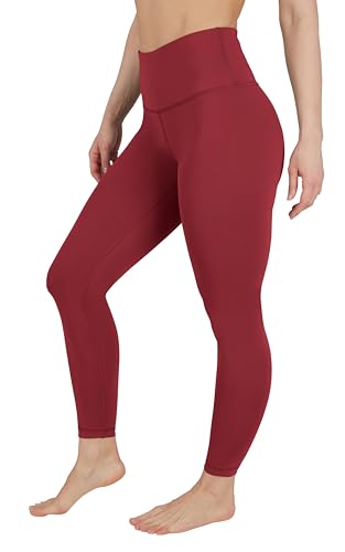 90 Degree By Reflex Damen-Leggings mit hoher Taille, butterweich, Workout, Kniebeugenfest, Fitnessstudio, Yogahose, Rhabarber, X-Groß von 90 Degree By Reflex
